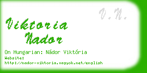 viktoria nador business card