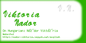 viktoria nador business card